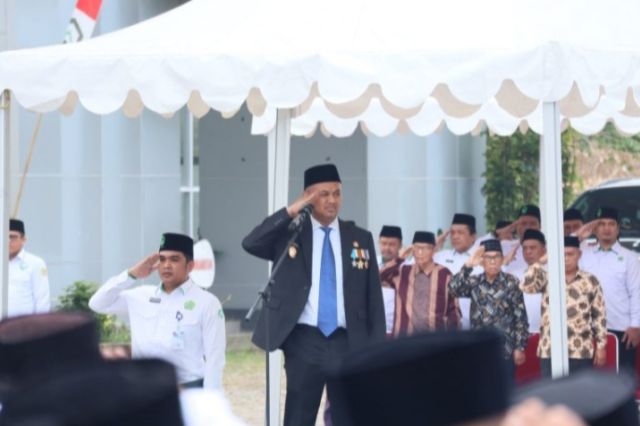Wakil Wali Kota Palopo Pimpin Upacara HAB ke-80 Kemenag RI di UIN Palopo