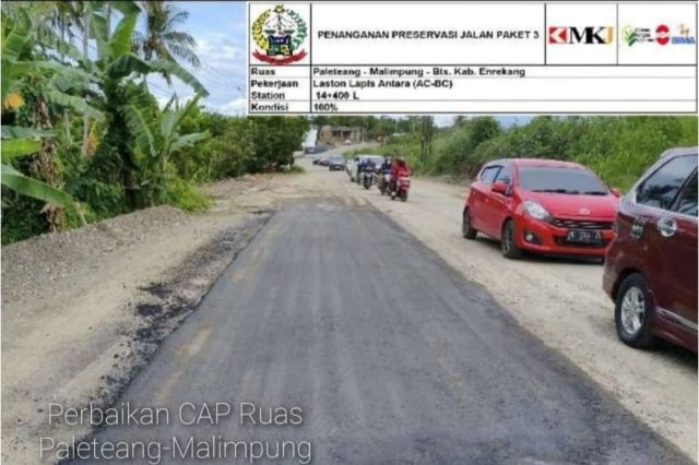 Preservasi Jalan Paket 3 Ruas Paleteang–Malimpung Enrekang Terus Berjalan, Gubernur Sulsel: Mohon Bersabar