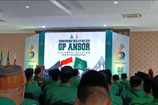 Konferwil XVI GP Ansor Sulsel Resmi Dibuka, Jadikan Ajang Silaturahmi
