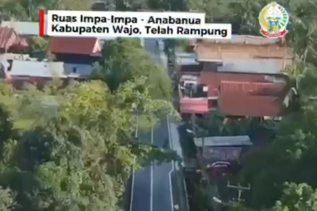 Ruas Jalan Impa-Impa - Anabanua di Wajo Mulus, Gubernur Sulsel: Mobilitas Warga Kian Lancar