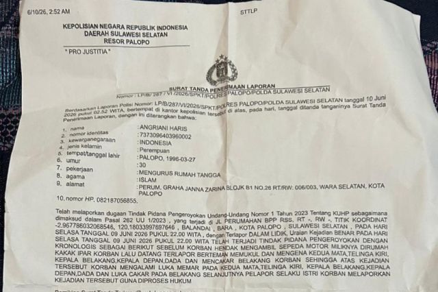 Pelaku Penganiayaan Masih Berkeliaran! Lambatnya Penanganan Polres Palopo