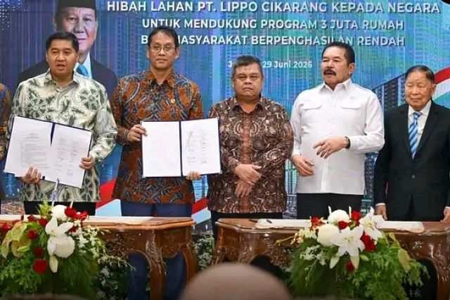 Lippo Group Hibahkan Lebih dari 30 Hektare Lahan untuk Dukung Program 3 Juta Rumah