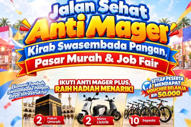 Gubernur Sulsel Sediakan Voucher Belanja Rp50.000 di Jalan Sehat Anti Mager