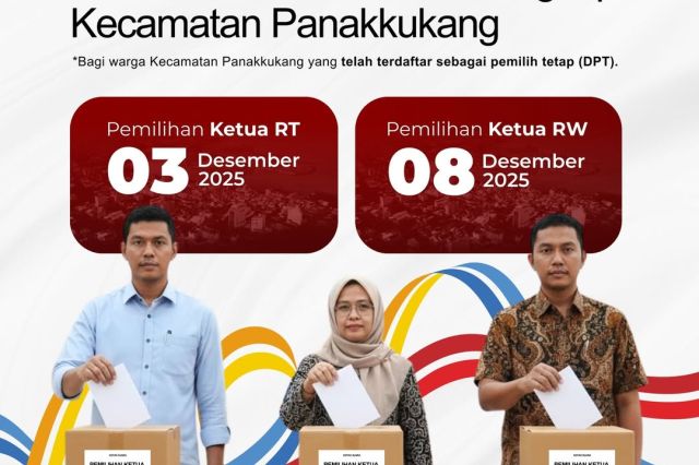 Kecamatan Panakkukang Ajak Warga Gunakan Hak Pilih pada Pemilihan Ketua RT/RW