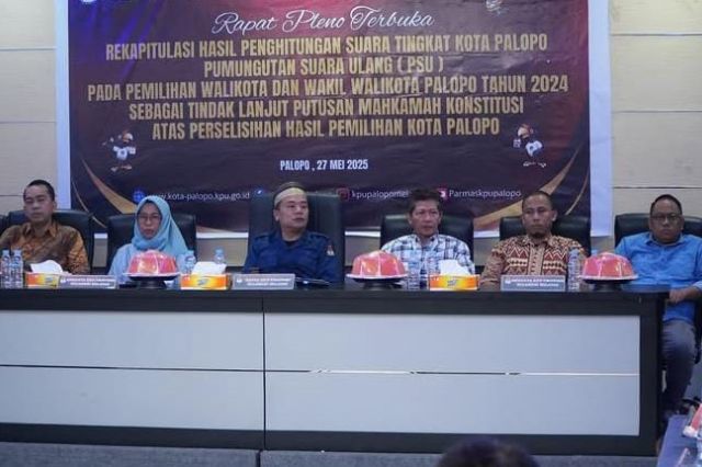 KPU Tetapkan Naili Ahmad Sebagai Pemenang dalam PSU Pilwalkot Palopo