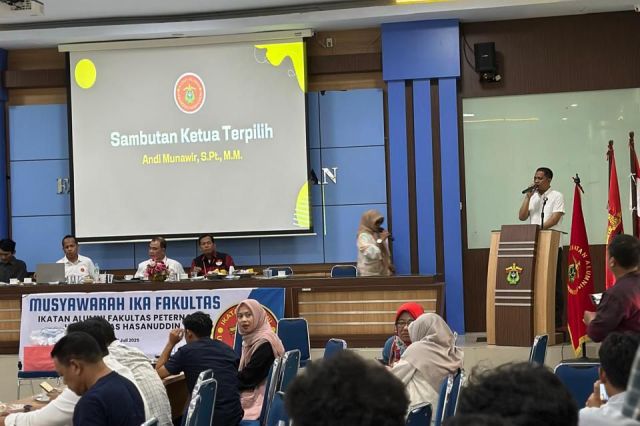 Resmi Pimpin IKA Fapet Unhas, Andi Munawir Usung Semangat Kolaborasi Alumni
