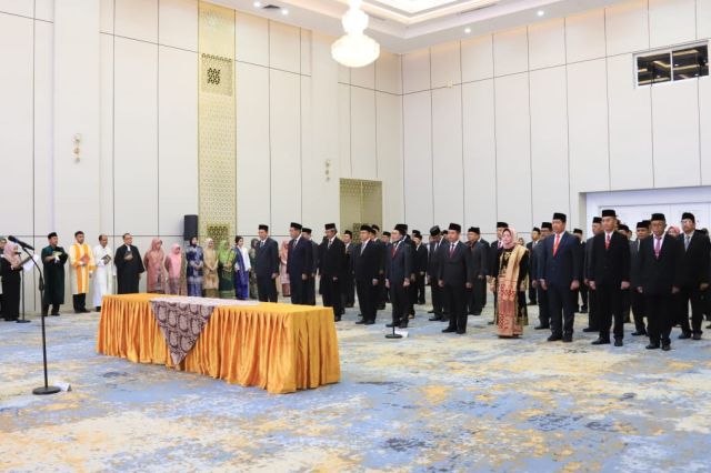 Menteri Agama Lantik 45 Pimpinan PTKN dan Pejabat Eselon II: “Hari Ini Takdir Baru Anda