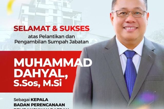 Wujudkan Pembangunan Strategis dan Inovatif, Muhammad Dahyal Dilantik Sebagai Kepala Bappeda Makassar