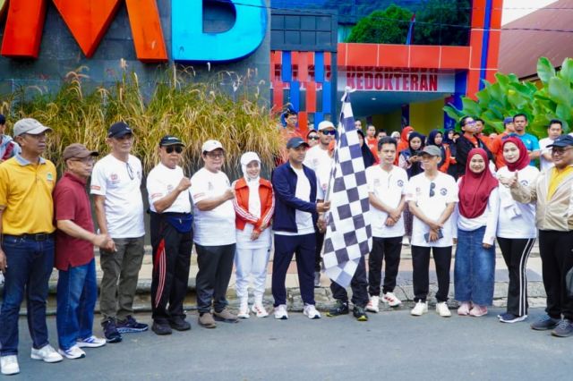 Wakil Wali Kota Palopo Hadiri Jalan Sehat dan Donor Darah HUT ke-80 RI