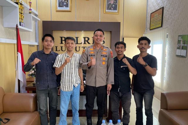 Pengurus HAM-LUTIM Lakukan Silaturahmi dengan Kapolres Luwu Timur