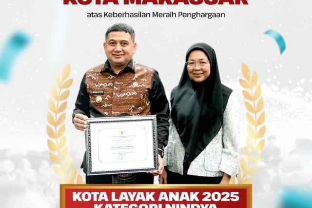 Bappeda Ucapkan Selamat Pada Pemkot Makassar Terkait Penghargaan Makassar Kota Layak Anak 2025