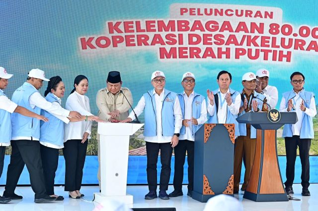 Presiden Prabowo Luncurkan 80.081 Koperasi Desa/Kelurahan Merah Putih